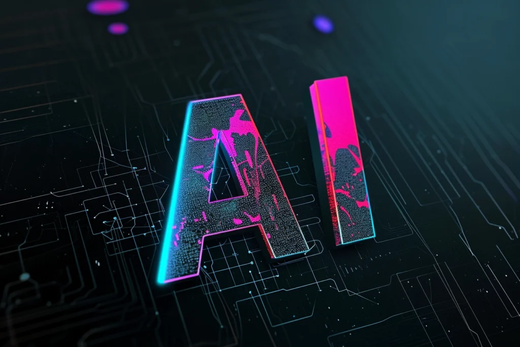 An abstract illustration of Artificial Intelligence concepts, symbolizing innovation and technological advancement.