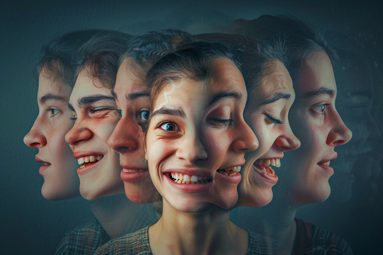 various facial expressions and emotions