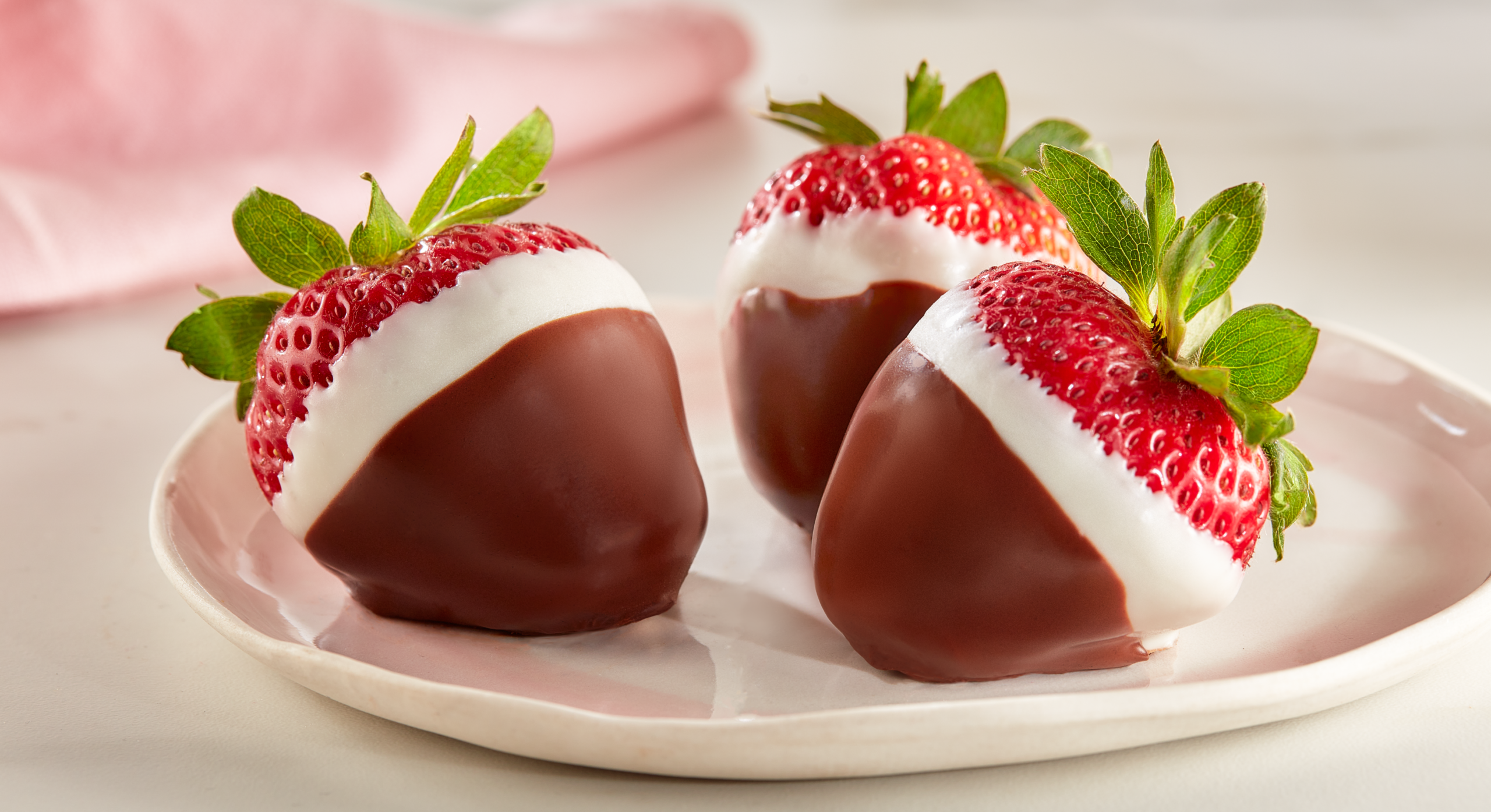 Enjoying Chocolate Covered Strawberry