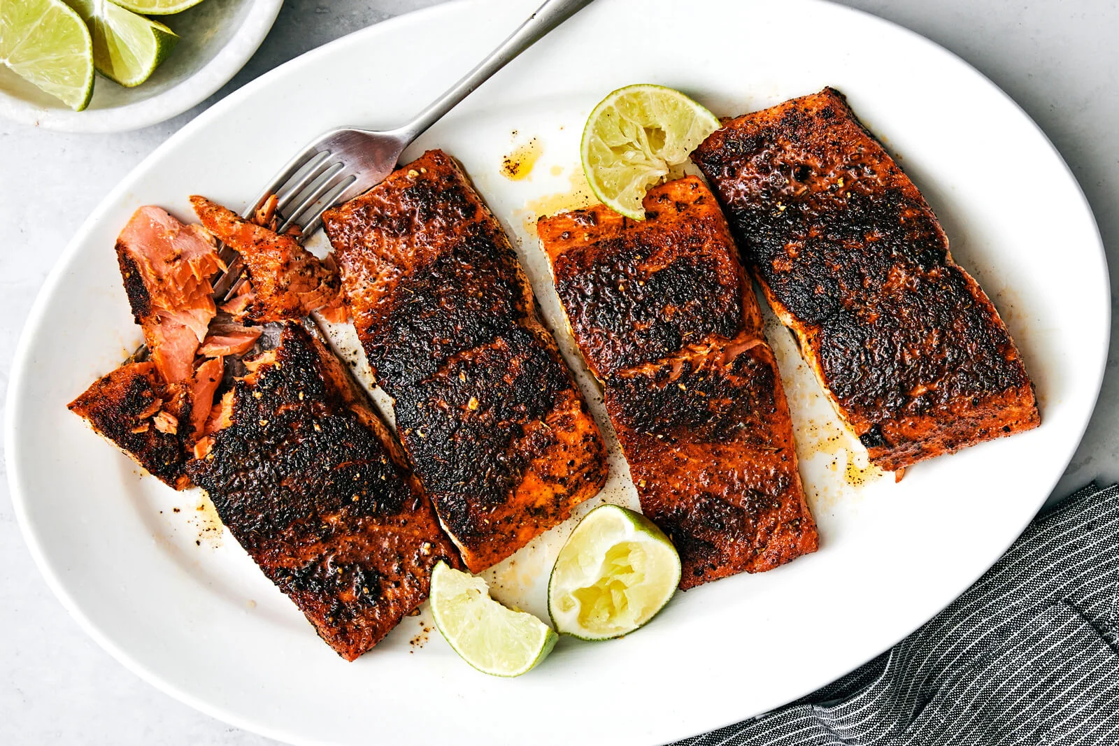 Variations of Blackened Salmon