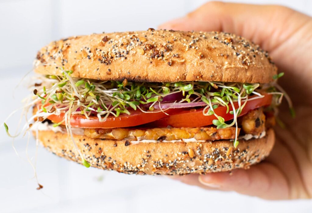 Vegan Bagel Sandwich