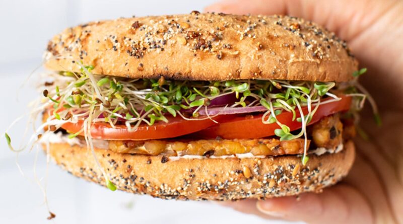 Vegan Bagel Sandwich