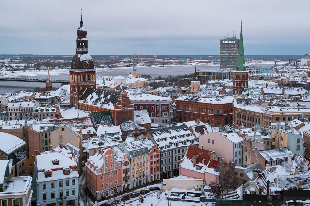 Nightlife in Riga with bustling clubs and vibrant streets 